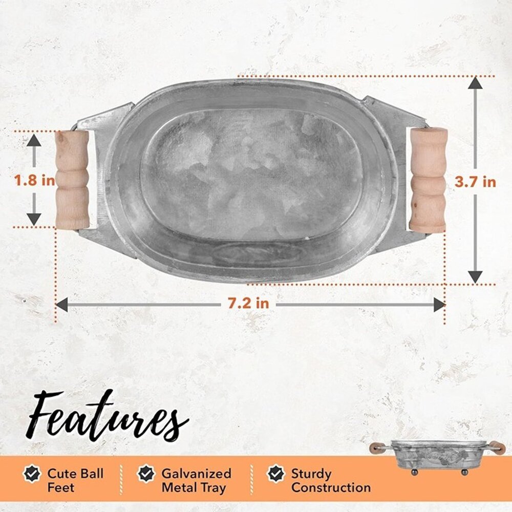 NEW  Galvanized Farmhouse Soap Dish for Bathroom - Picture 8 of 8